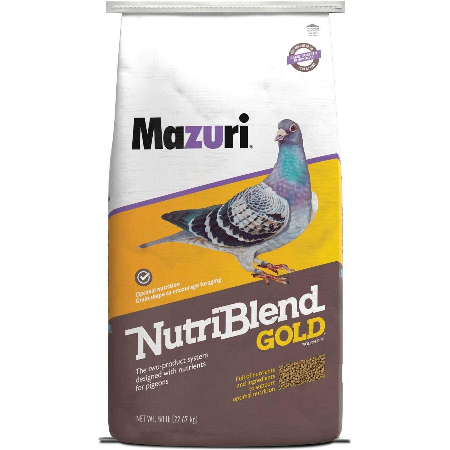Mazuri Nutriblend Gold Pigeon Feed 50 lb bag - Healthber