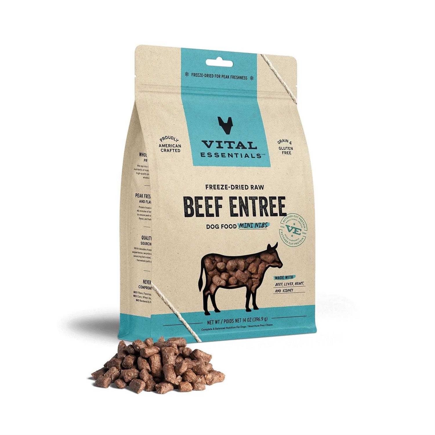 Vital Essentials Freeze-Dried Mini Nibs Dog Food - Healthber