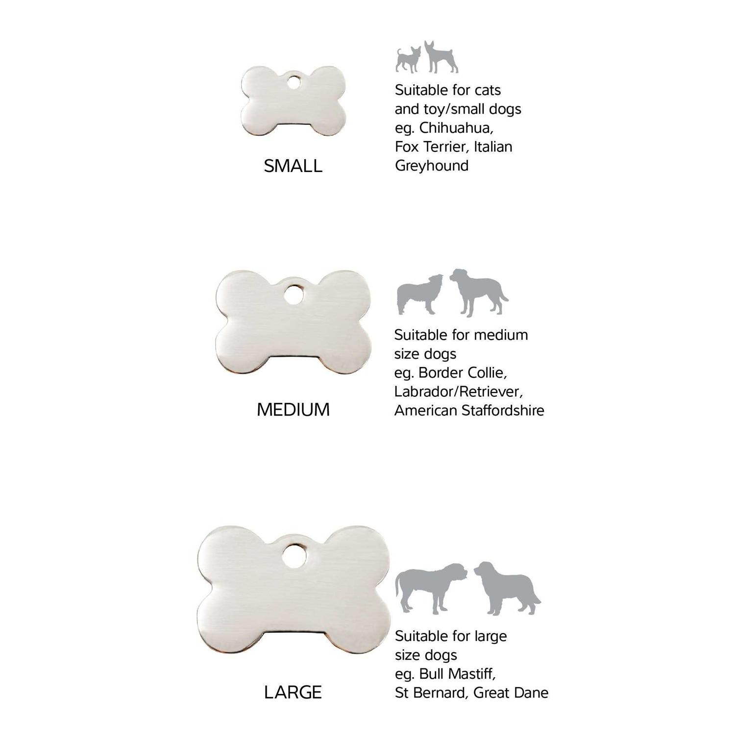 Red Dingo Bone Pet ID Dog Tag - Healthber