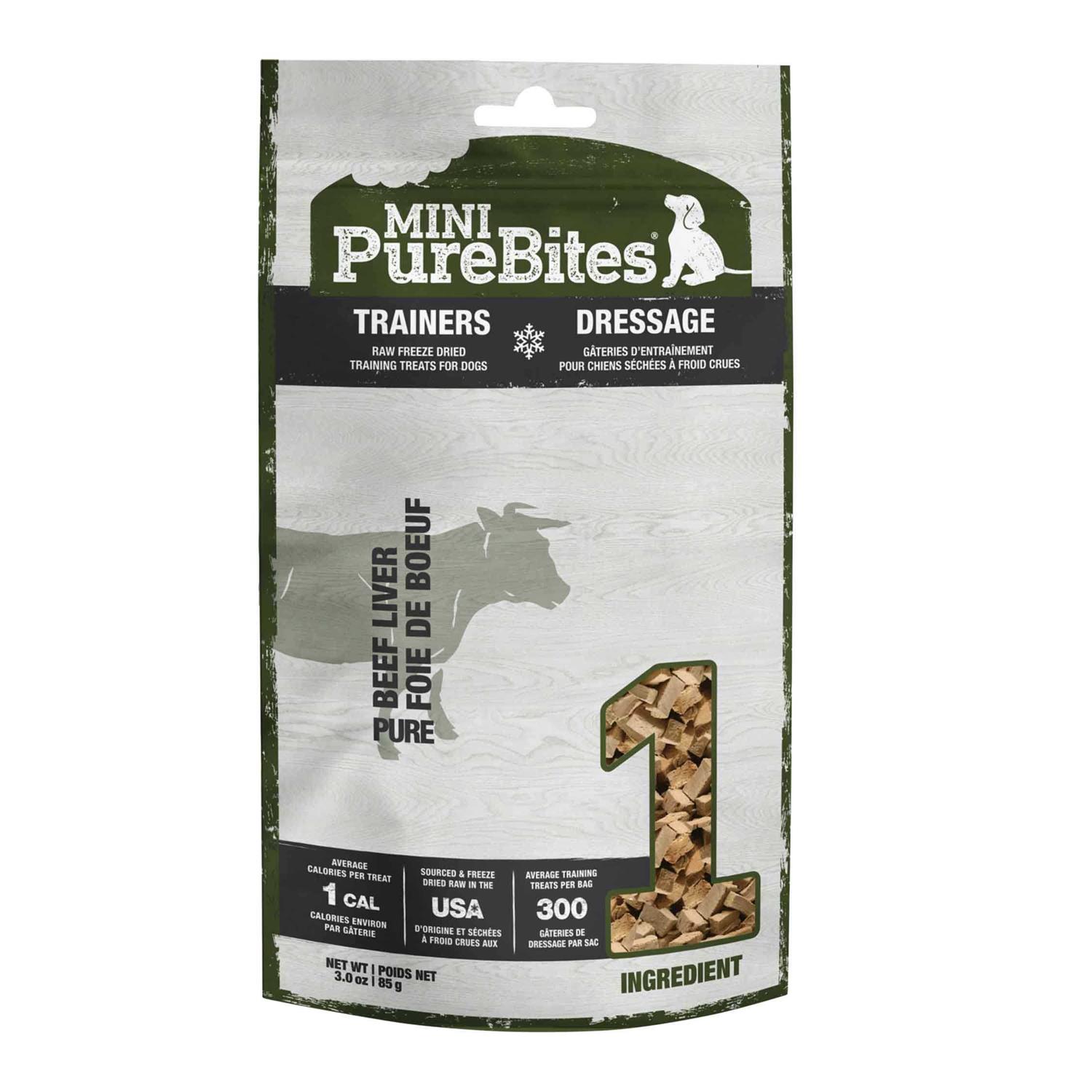Mini-PureBites Trainers Beef Liver Freeze-Dried Raw Dog Treats - Healthber
