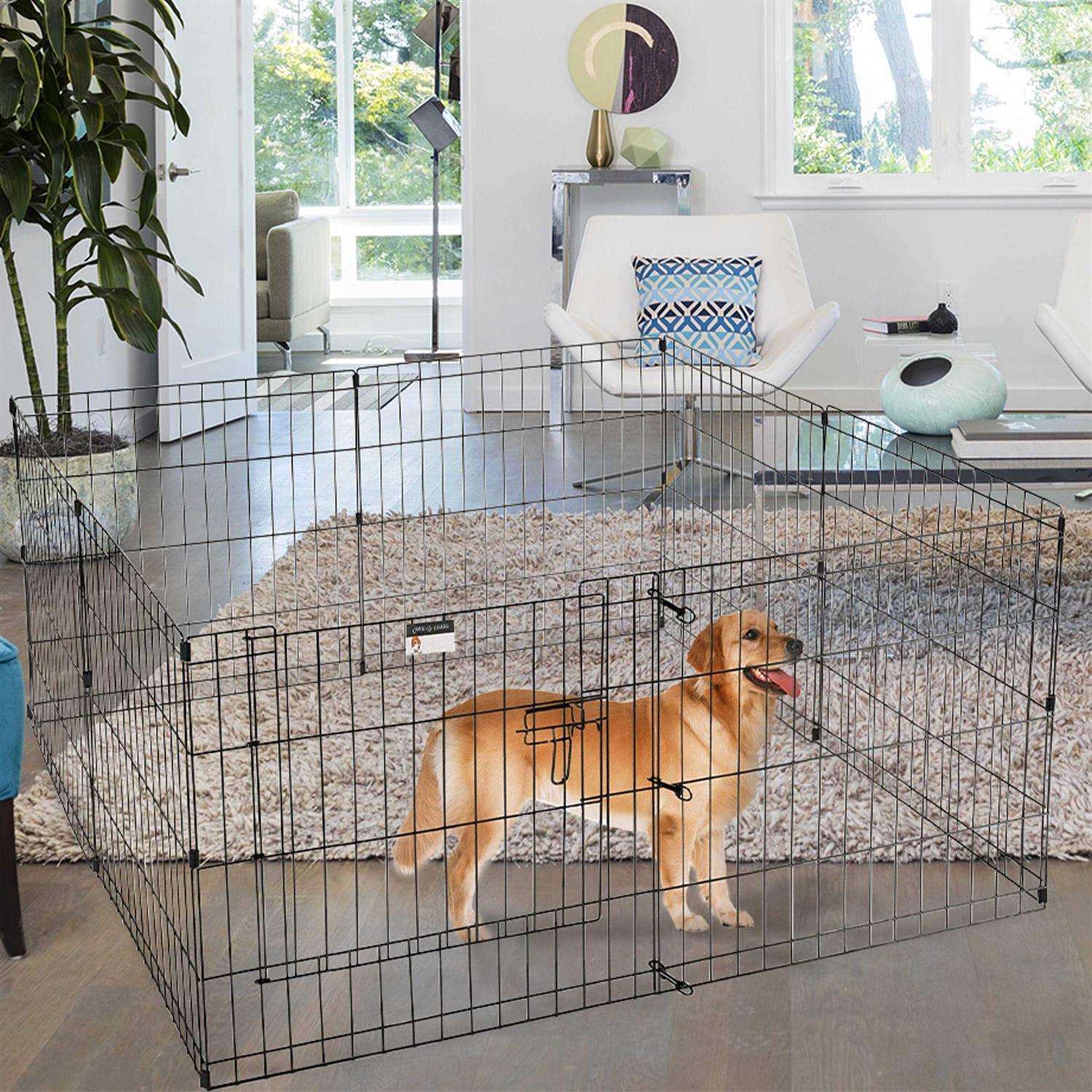 Pet Trex Playpen for Dogs Eight High Panels - Healthber