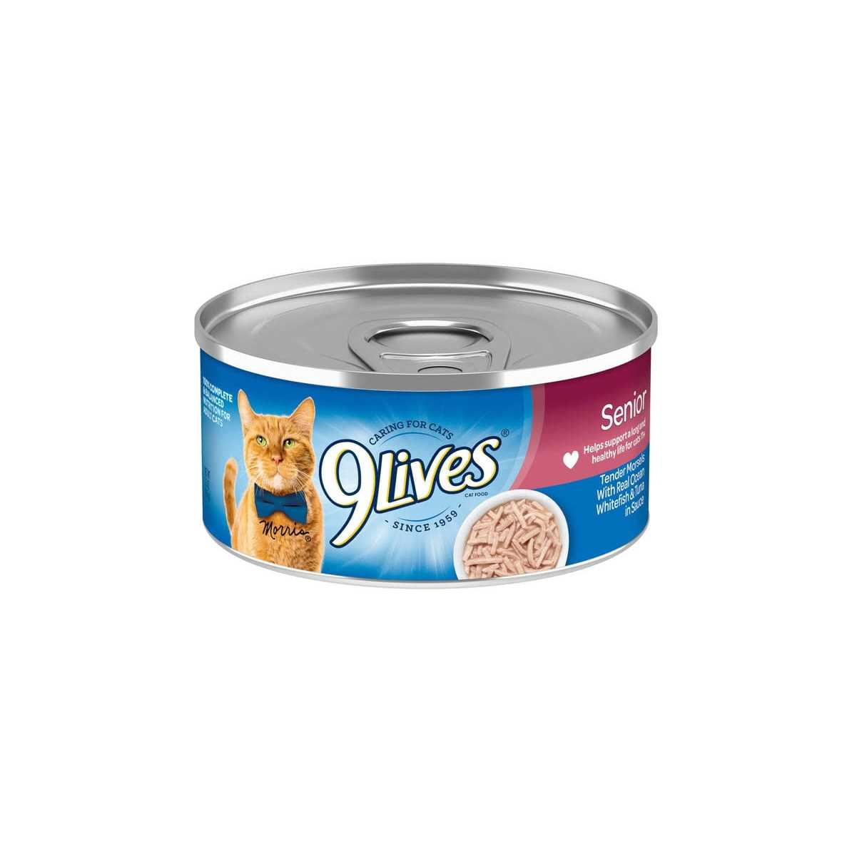 9Lives Wet Kitten Food Meaty Pat With Real Ocean Whitefish & Tuna - Healthber
