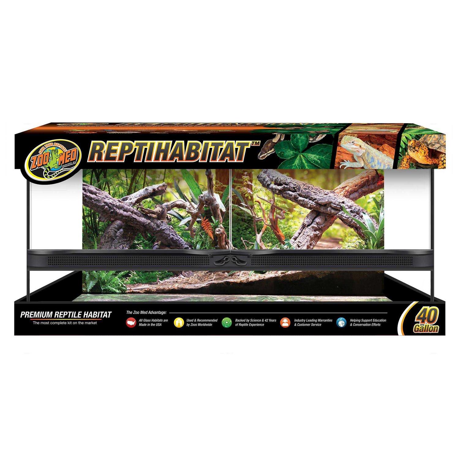 Zoo Med Naturalistic Terrarium Double Door 40 Gallon - Healthber