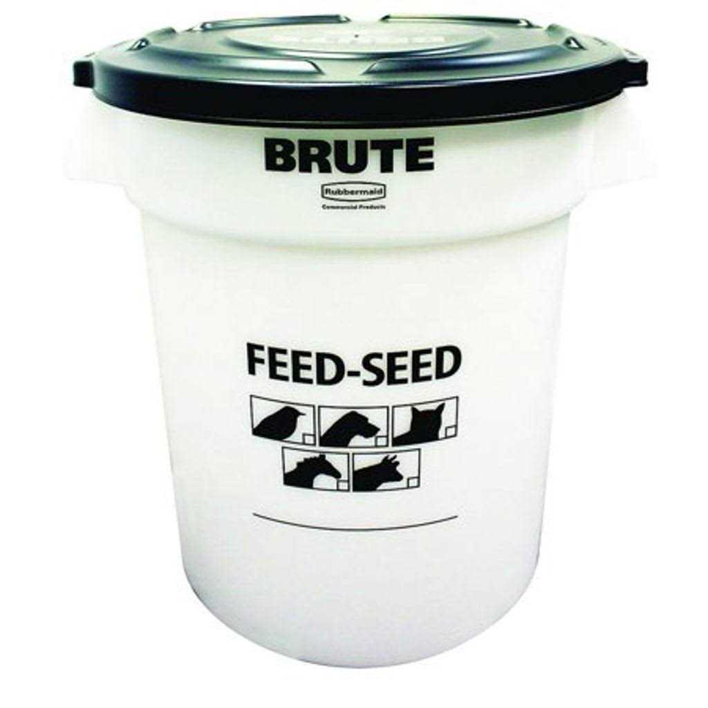 Rubbermaid Brute 1868861 Feed-Seed Container with Lid - Healthber