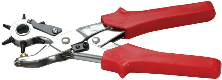Heavy Duty Compound Action Leather Punch with Soft Grip Handle - Healthber