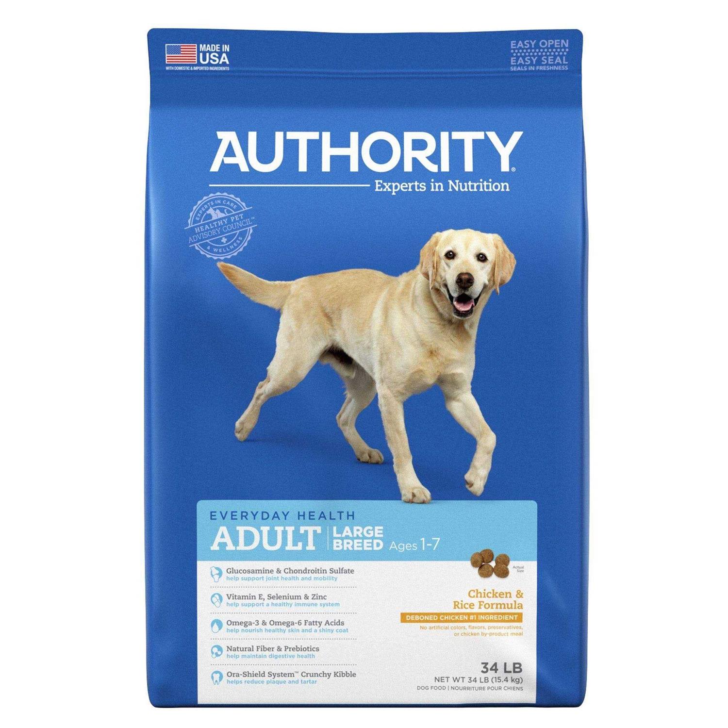 Authority Everyday Health Large Breed Adult Dry Dog Food - Healthber