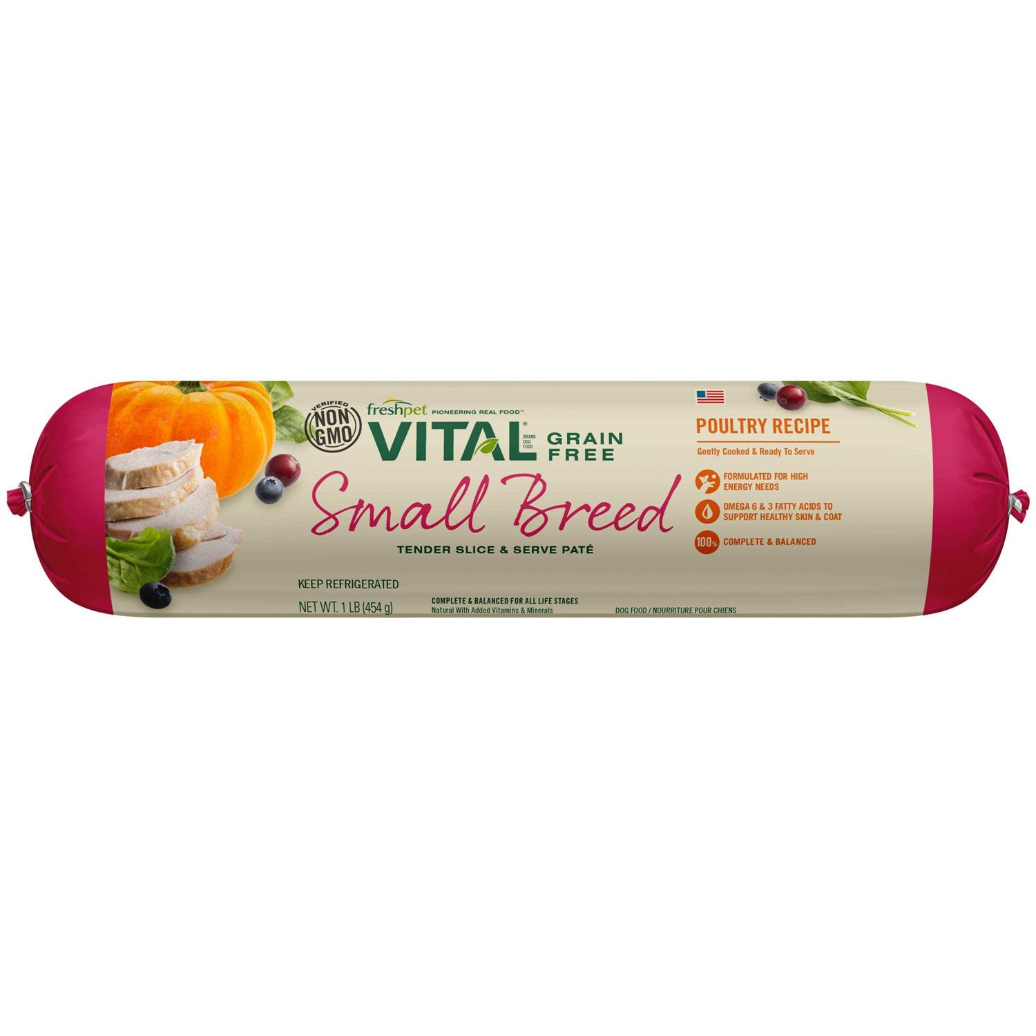 Freshpet Vital Grain-Free Dog Food Recipe Small Breed - Healthber