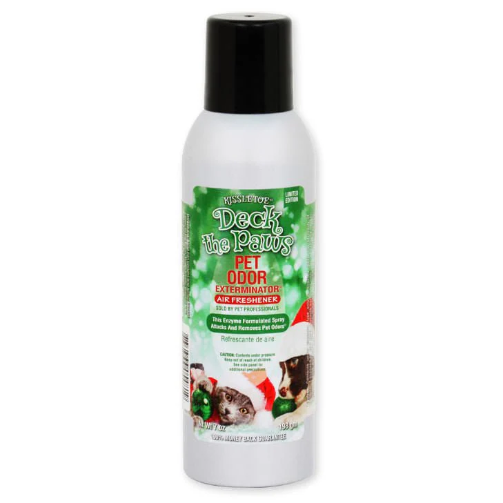 Pet Odor Exterminator Spray, Deck the Paws, 7oz - Healthber