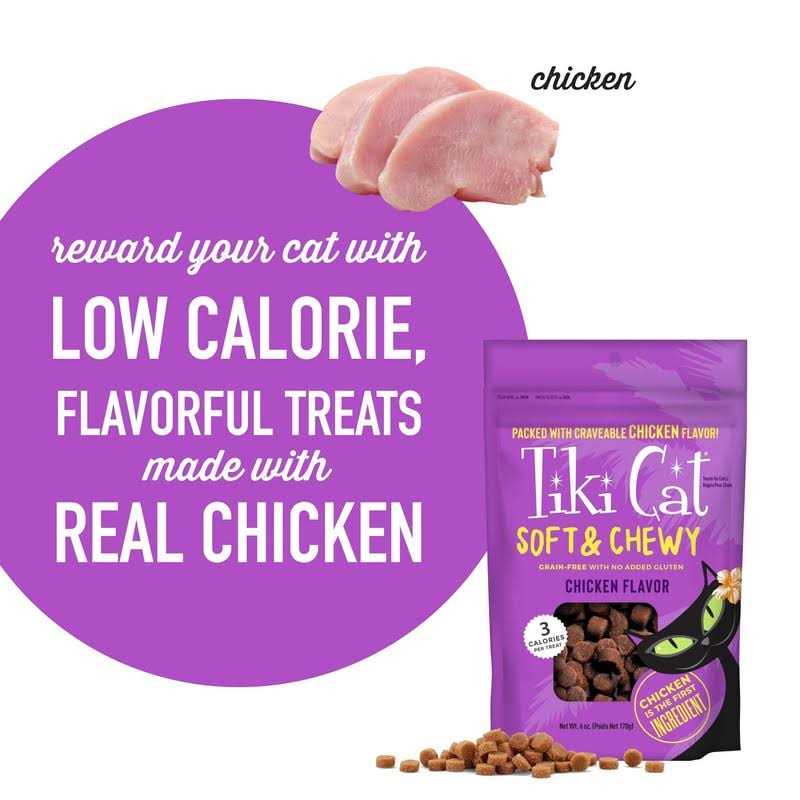 Tiki Cat Soft & Chewy Cat Treats Chicken - Healthber