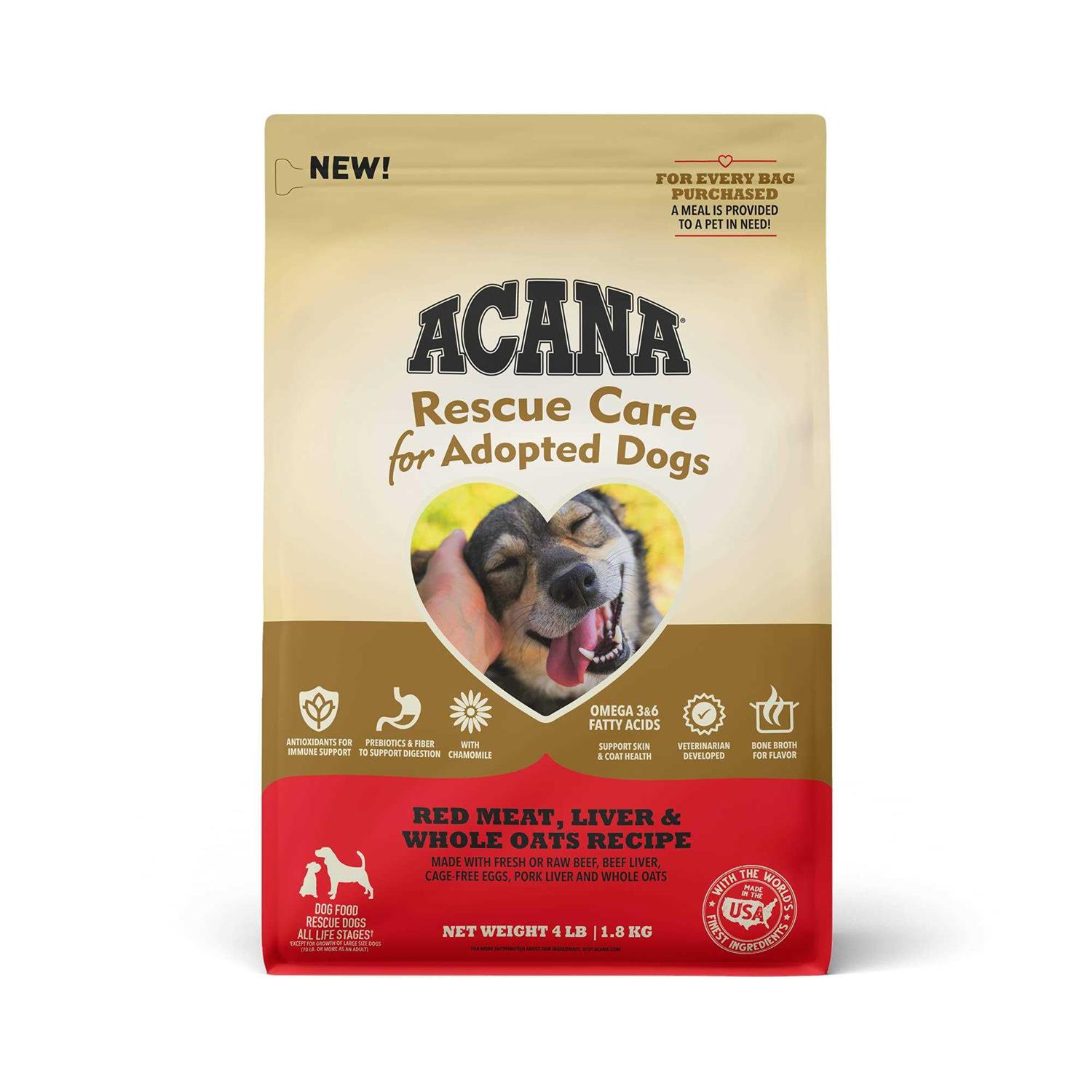 Acana Rescue Care for Adopted Dogs Red Meat - Healthber