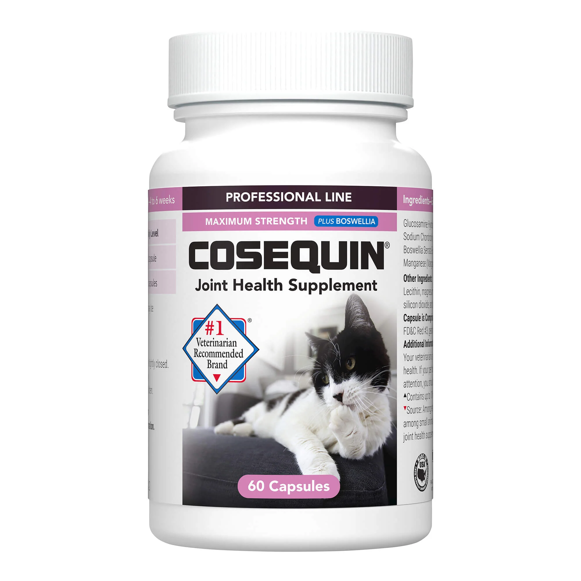 Nutramax Cosequin Professional for Cats, 60 Capsules - Healthber
