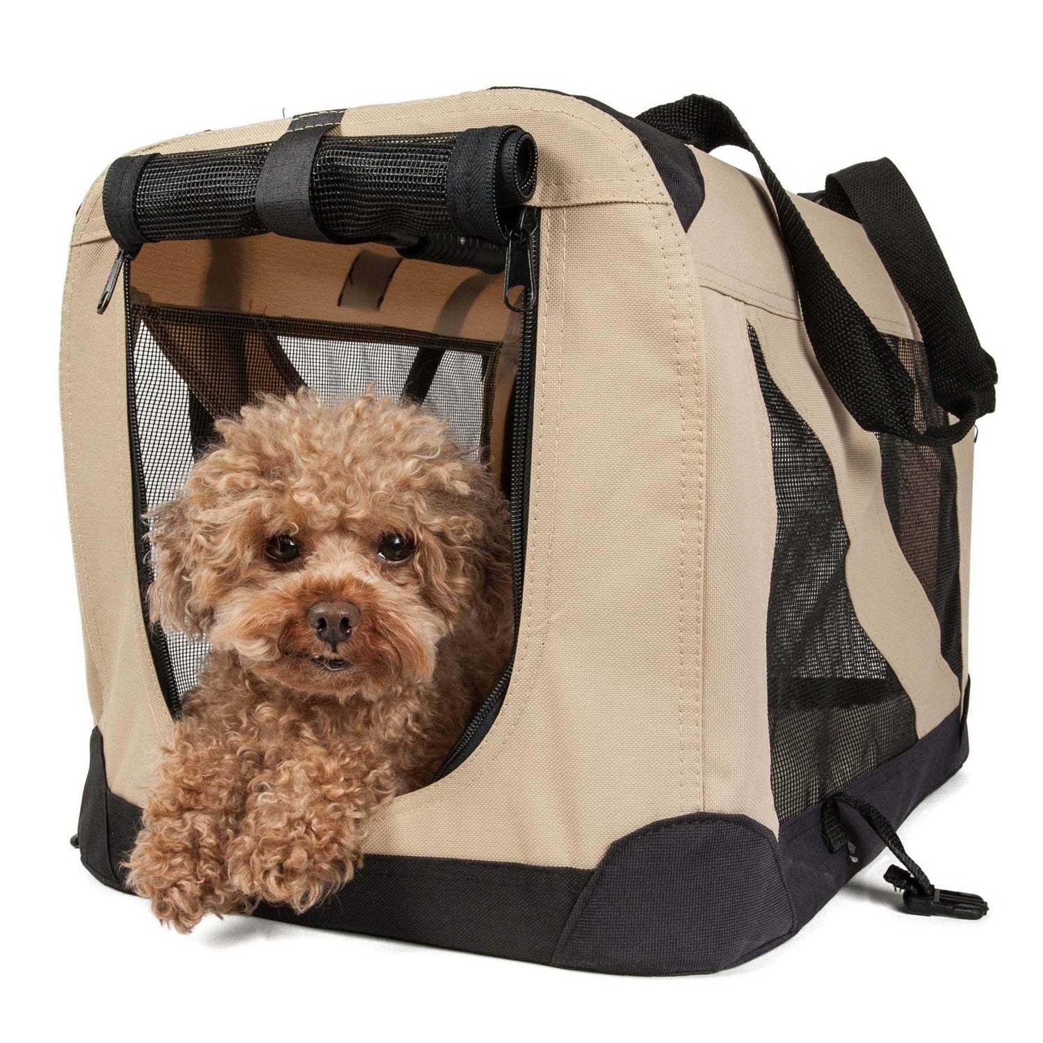 Pet Life Folding Deluxe 360 Vista View Pet Crate - Healthber