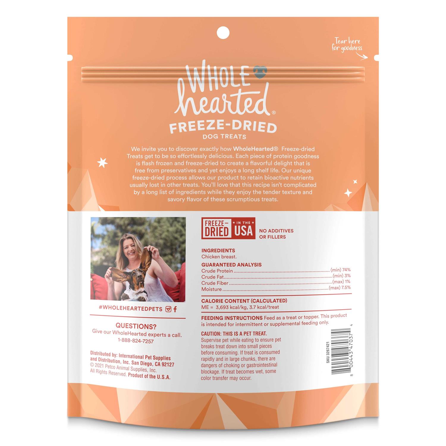 WholeHearted Chicken Breast Freeze Dried Dog Treats - Healthber