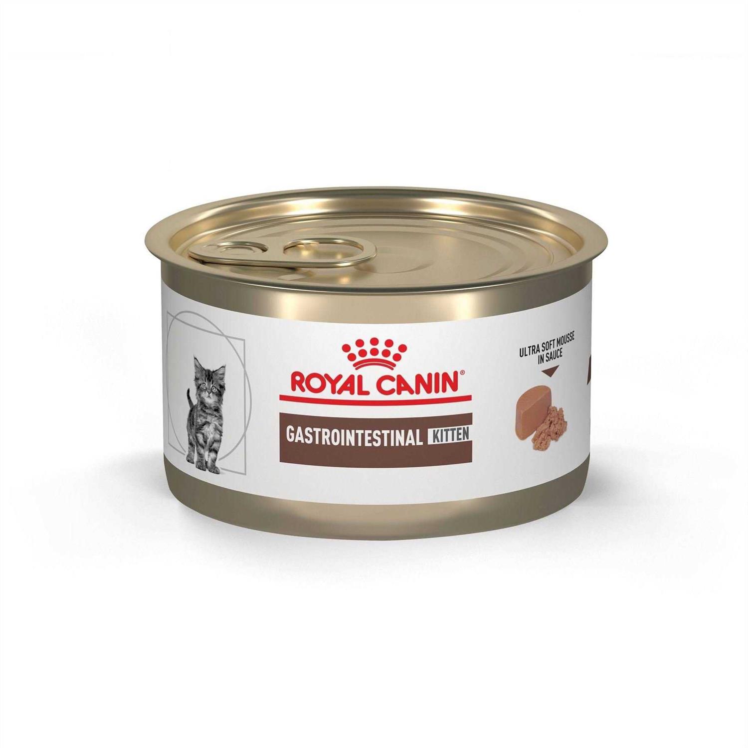Royal Canin Veterinary Diet Gastrointestinal Kitten Ultra Soft Mousse in Sauce Canned Cat Food - Healthber