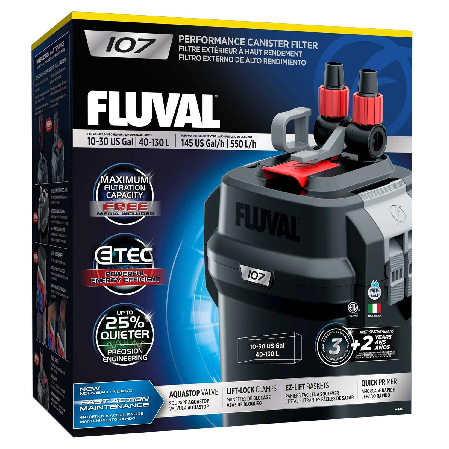 Fluval 107 Canister Filter - Healthber