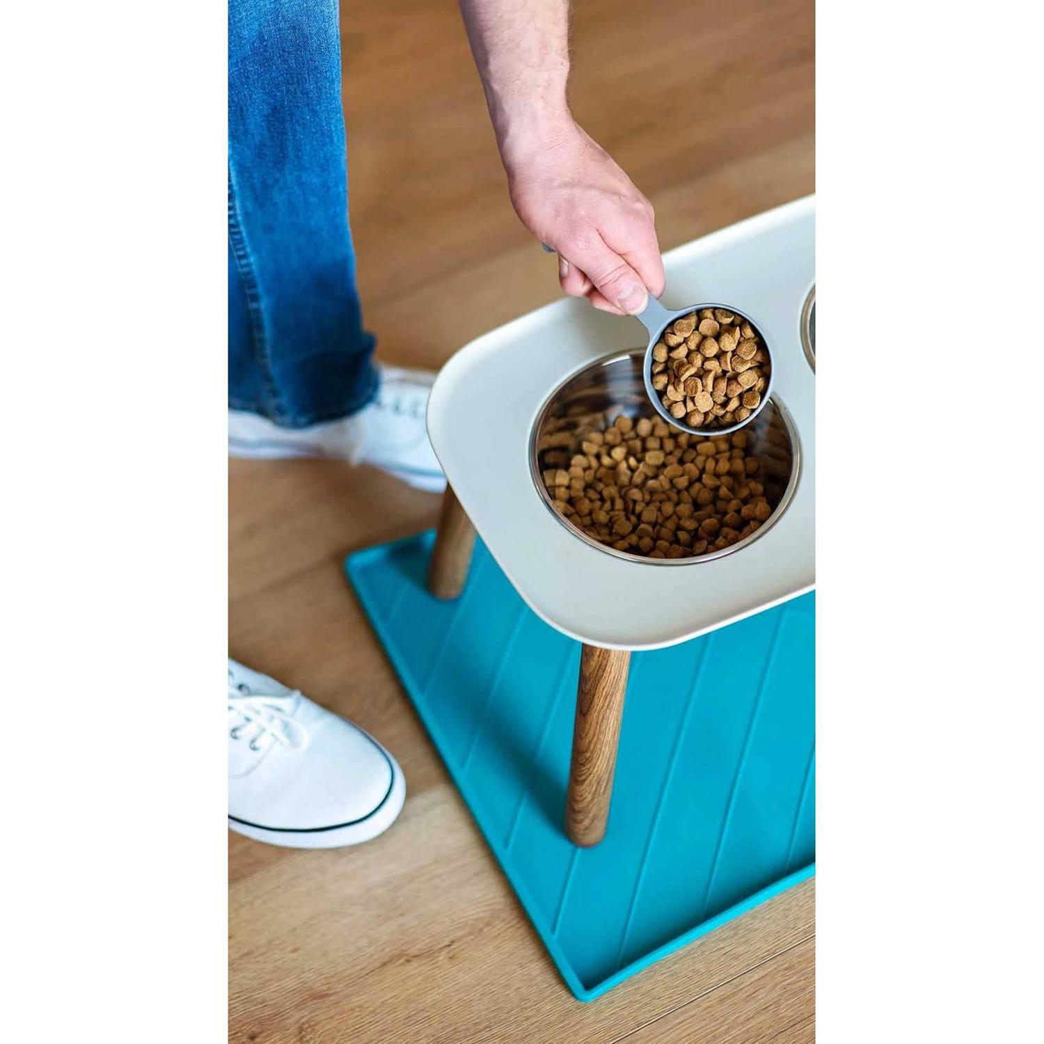 Messy Mutts Dog Double Feeder Elevated - Healthber