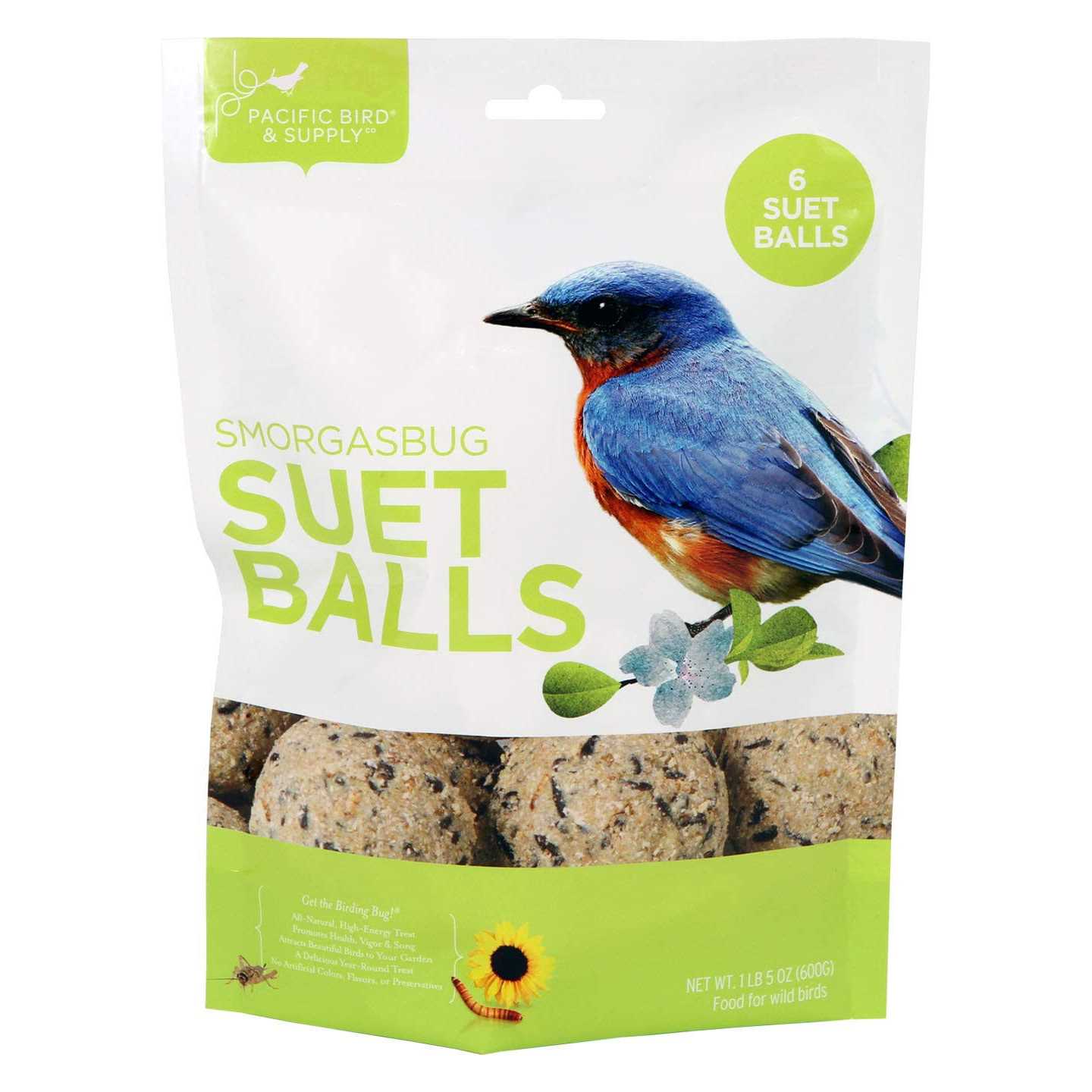 Pacific Bird & Supply Co Smorgasbug Suet Balls - Healthber