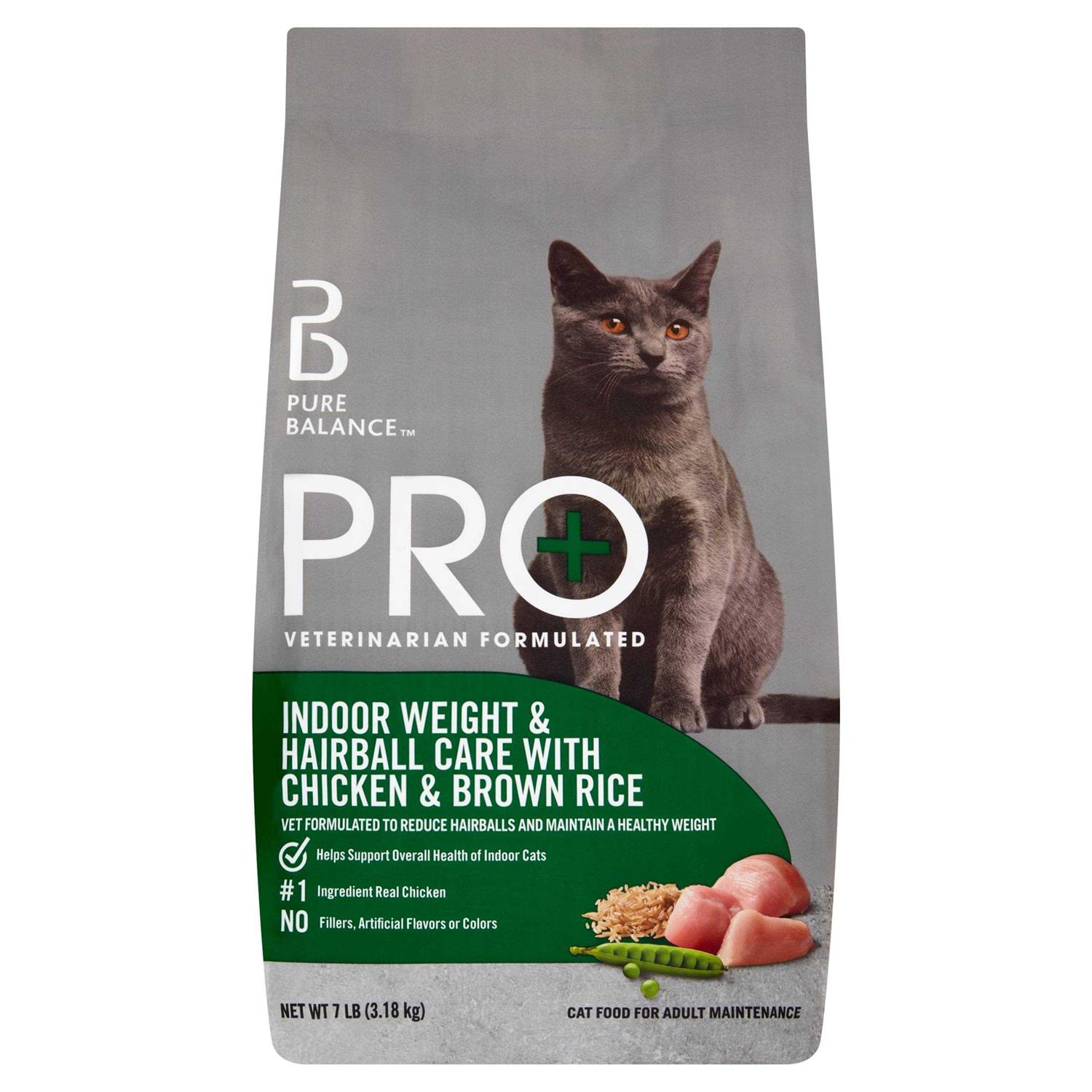 Pro+ Indoor Weight & Hairball Care Dry Cat Food - Healthber