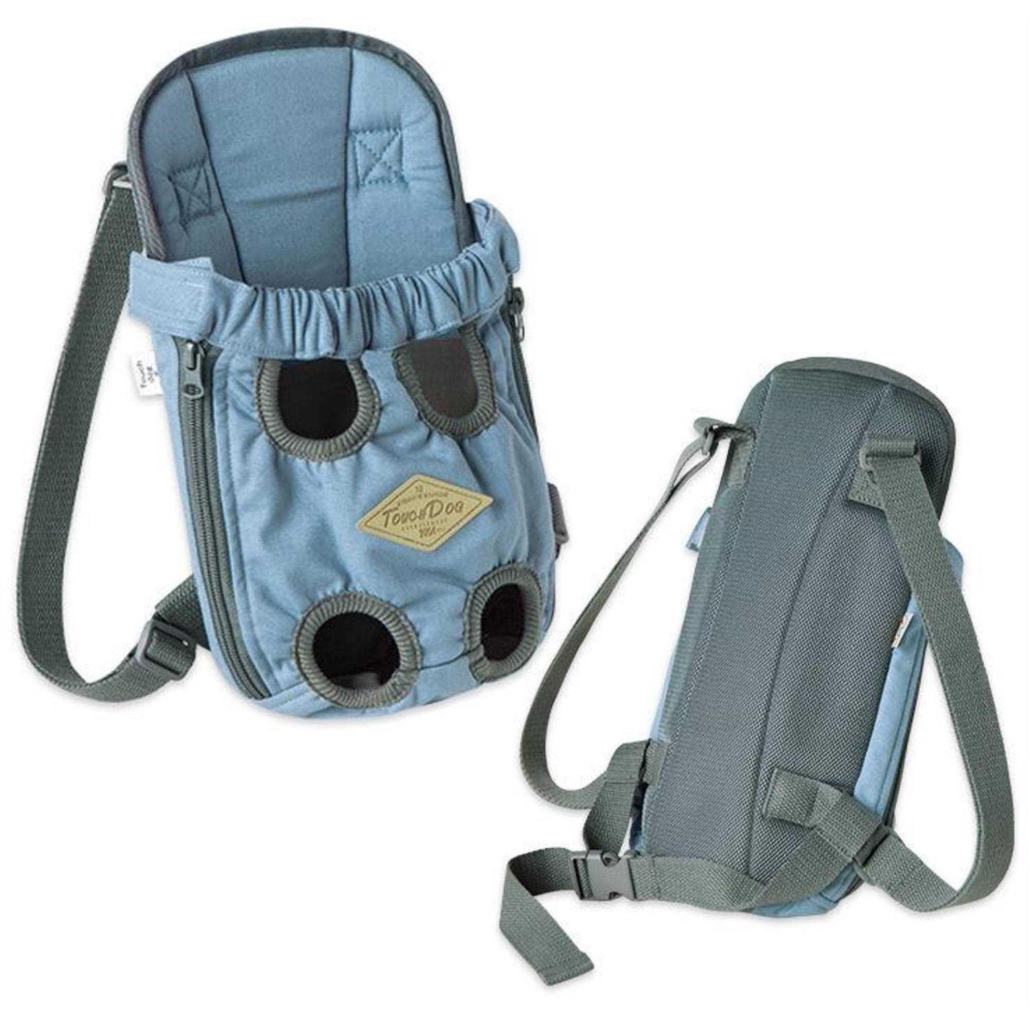 Touchdog Wiggle-Sack Fashion Designer Front and Backpack Dog Carrier - Healthber