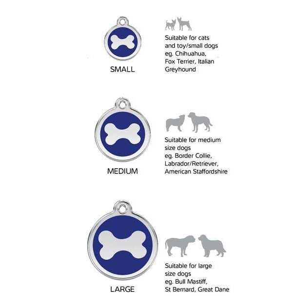 Red Dingo Enamel Pet ID Tag - Healthber