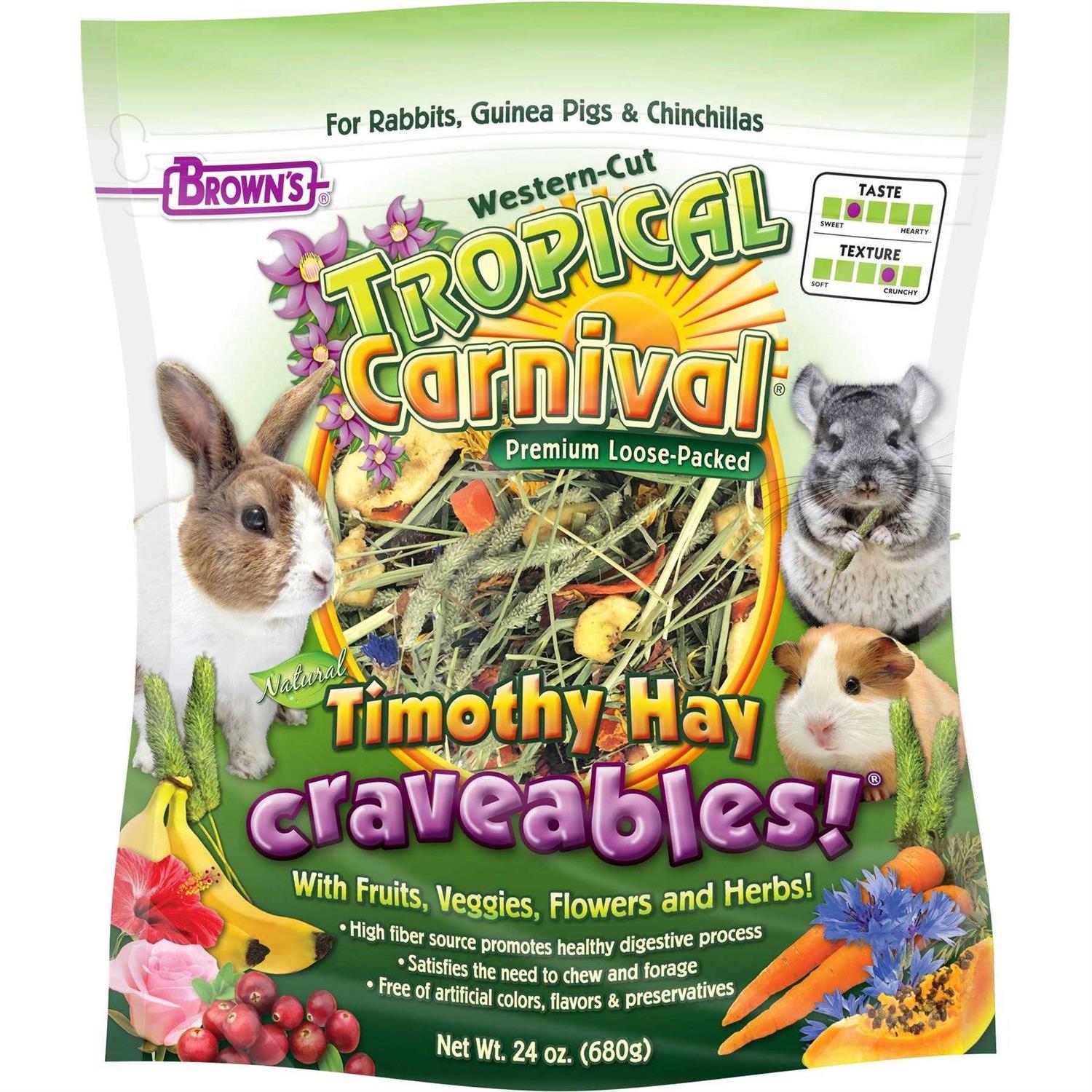 Brown’s Tropical Carnival Timothy Hay Craveables - Healthber