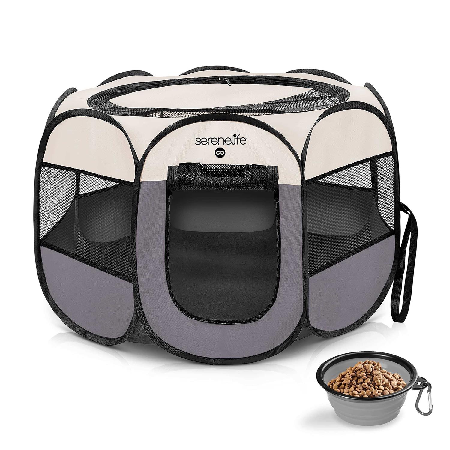 SereneLife Portable Foldable Pet Tent - Healthber
