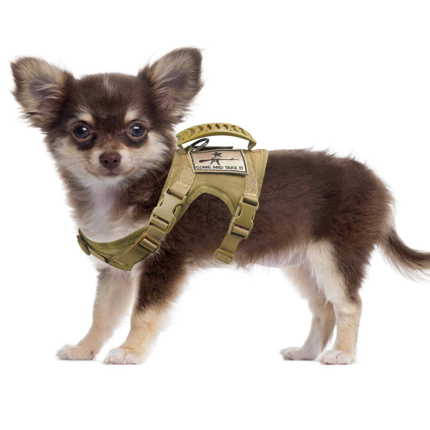 SALFSE Tactical Dog Training Harness Outdoor Working Vest Adjustable Military MOLLE Dog Vest Harness with Rubber Handle - Healthber