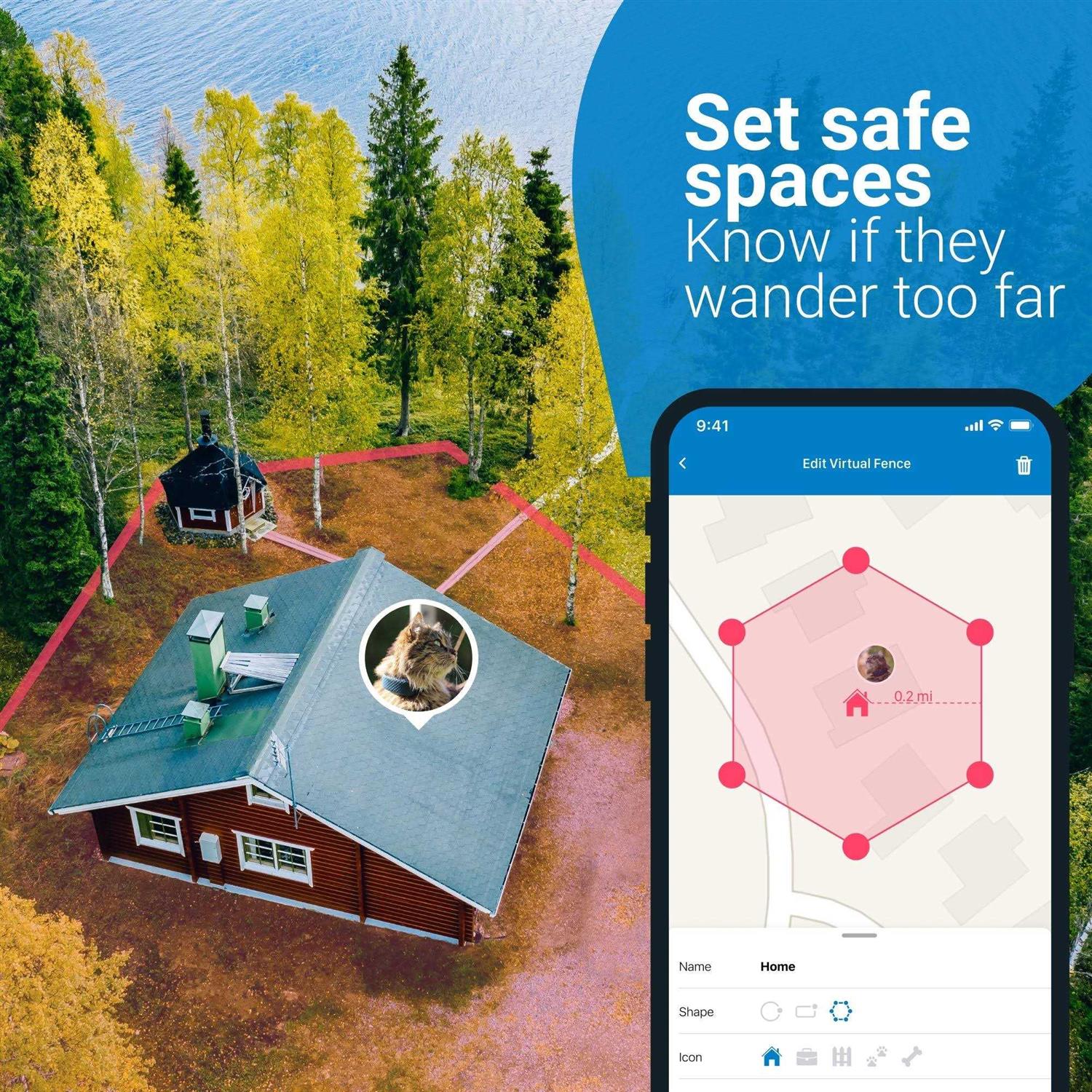 Tractive Waterproof GPS Cat Tracker Location & Activity - Healthber