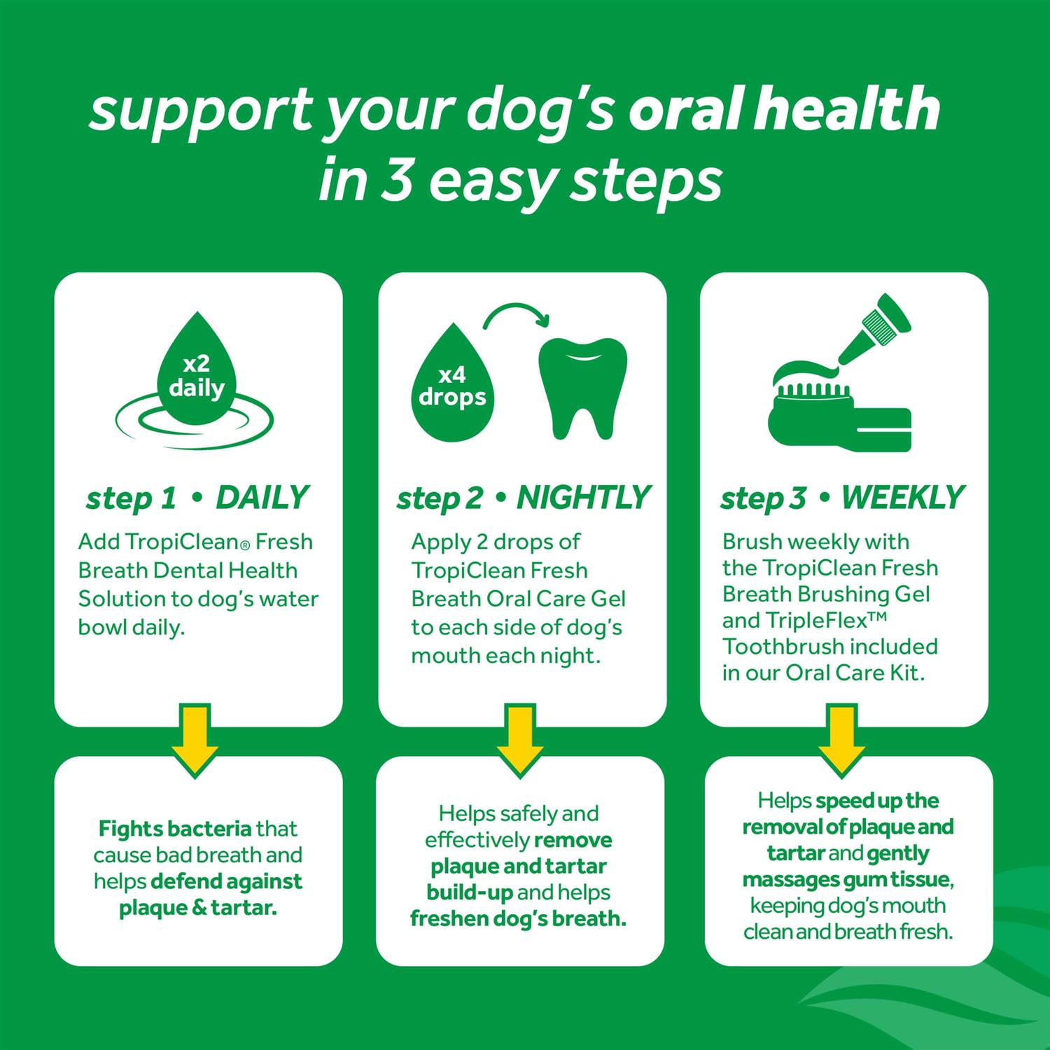 Tropiclean Fresh Breath Brushing Gel for Dogs - Healthber