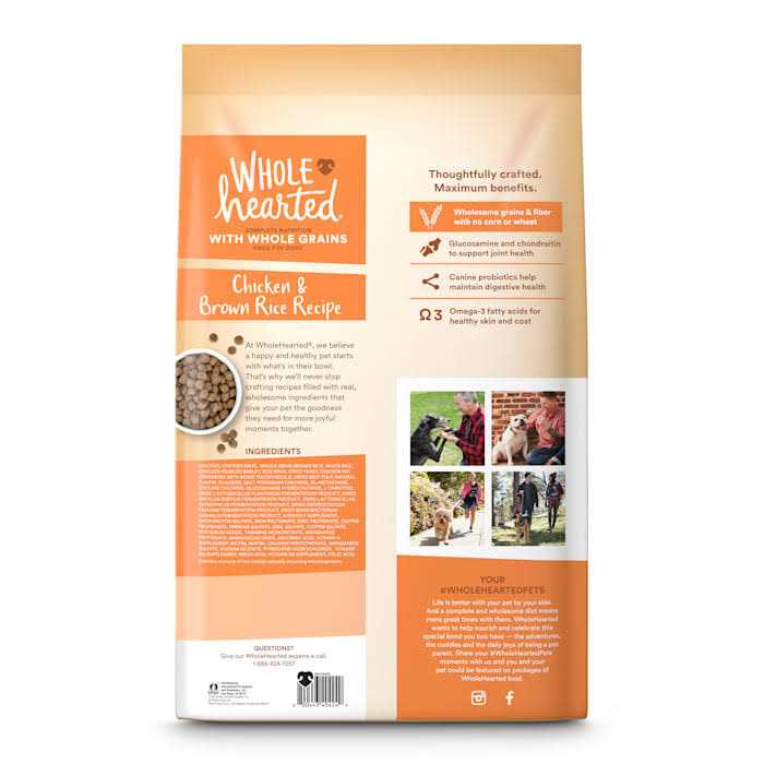 WholeHearted Adult Large-Breed Chicken & Brown Rice Recipe with Whole Grains Dry Dog Food - Healthber