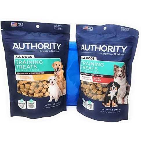 Authority Multivitamin and DHA Support Training Treats Bundle and Tesadorz Resealable Bags - Healthber