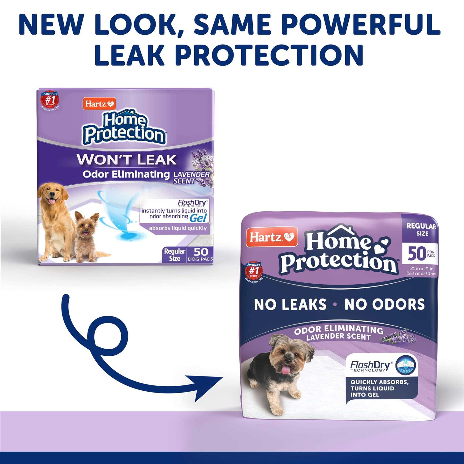 Hartz Home Protection Lavender Scent Odor Eliminating Dog Pads - Healthber