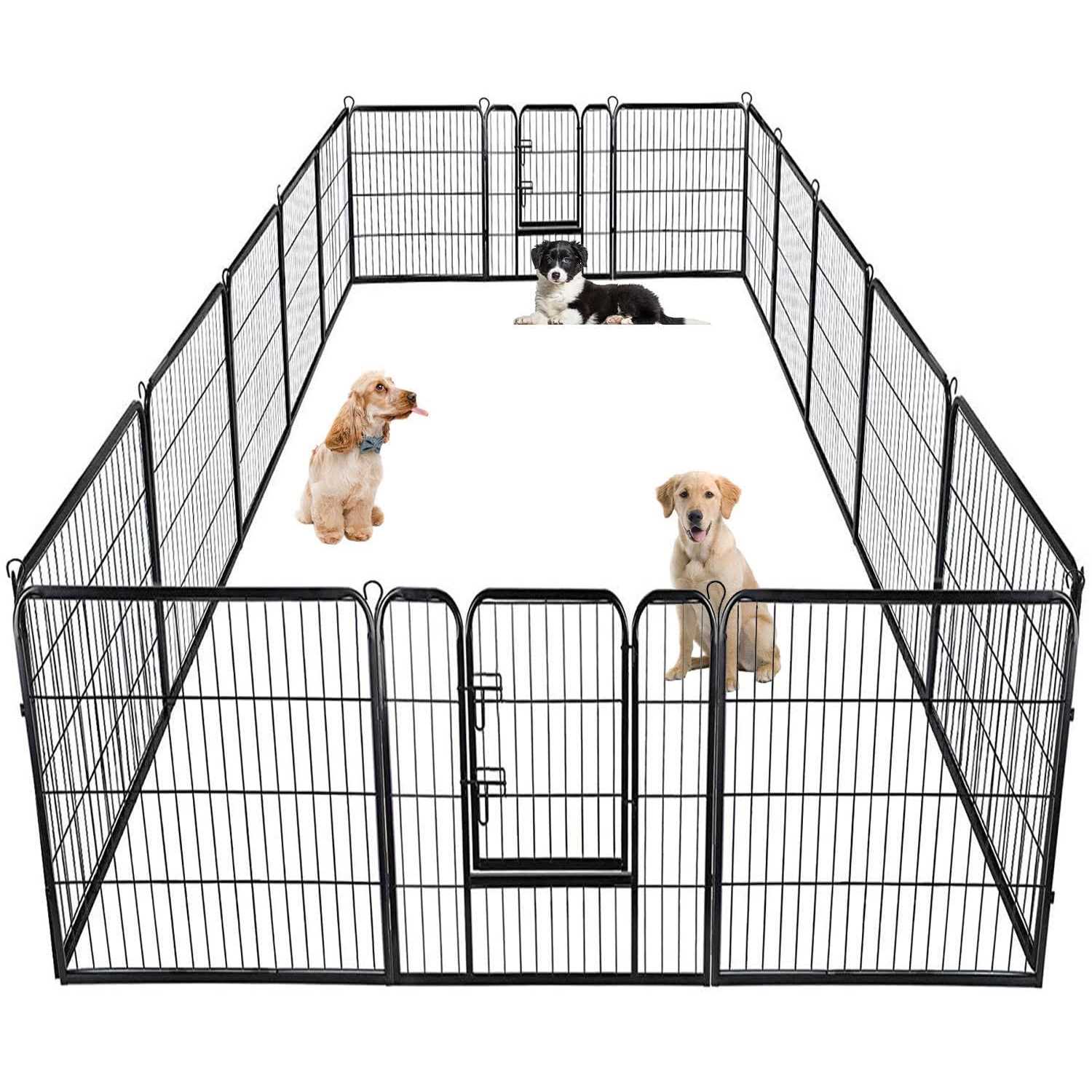Bestpet Heavy Duty Pet Playpen Dog Exercise Pen Cat Fence - Healthber