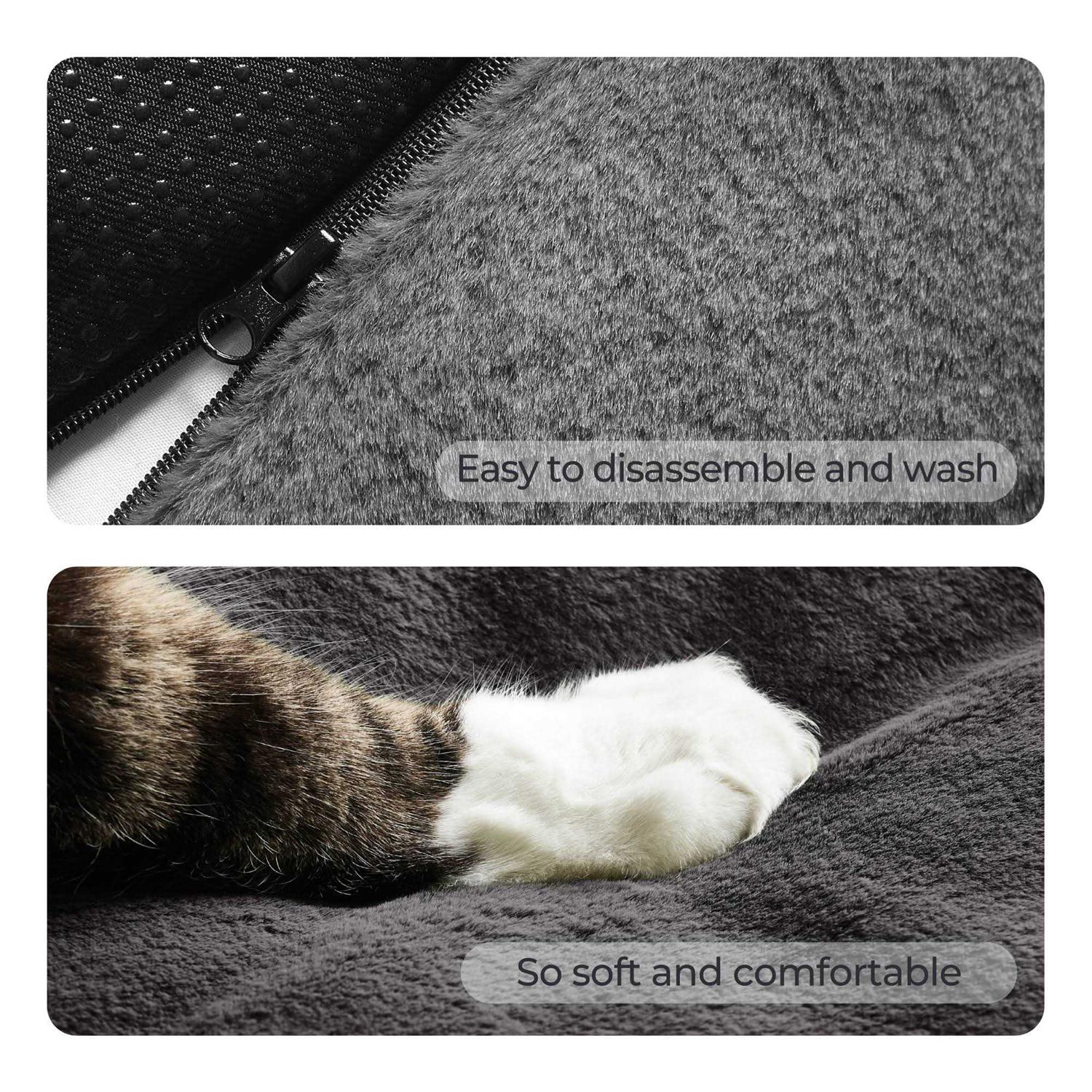 Allisandro Calming Dog Sofa Cover Bed Luxury Faux Fur Pet Couch Protector Bed - Healthber