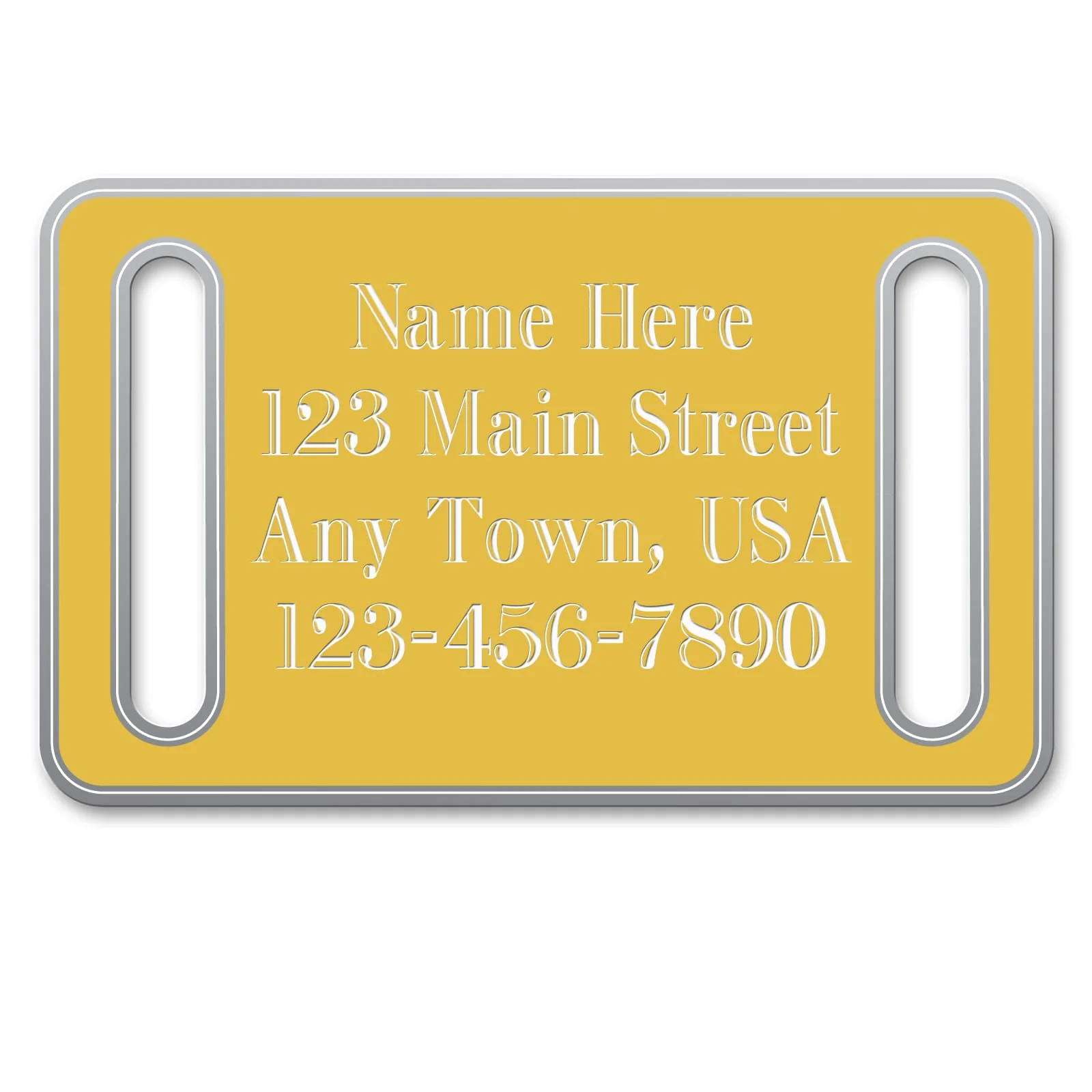 Small Collar Slide-On Custom Personalized Dog Tags - Healthber