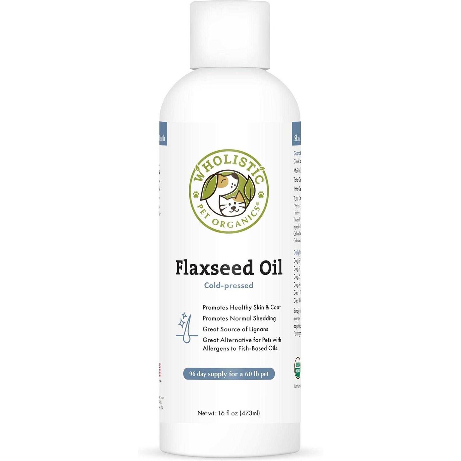 Wholistic Pet Organics Flax Seed Oil - Healthber