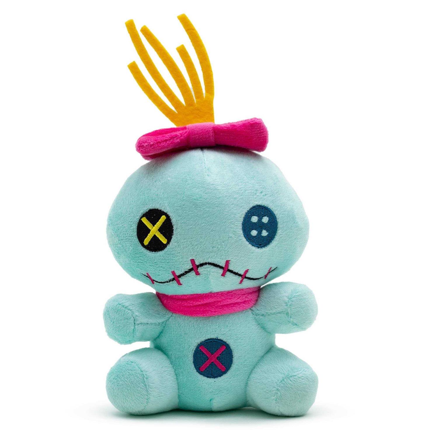 Buckle-Down Dog Toy Squeaker Plush Lilo and Stitch Scrump Sitting Pose - Healthber