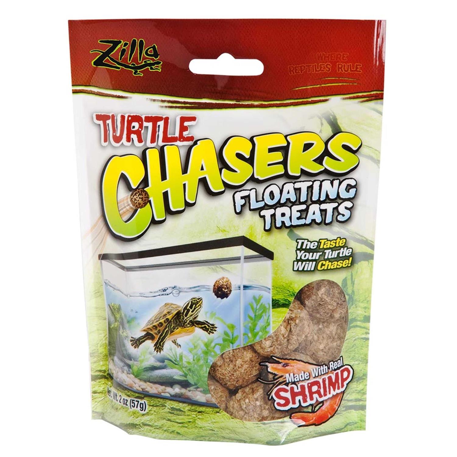 Zilla Chasers Floating Shrimp Turtle Treats - Healthber
