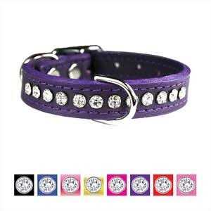 OmniPet Signature Leather Crystal Dog Collar - Healthber