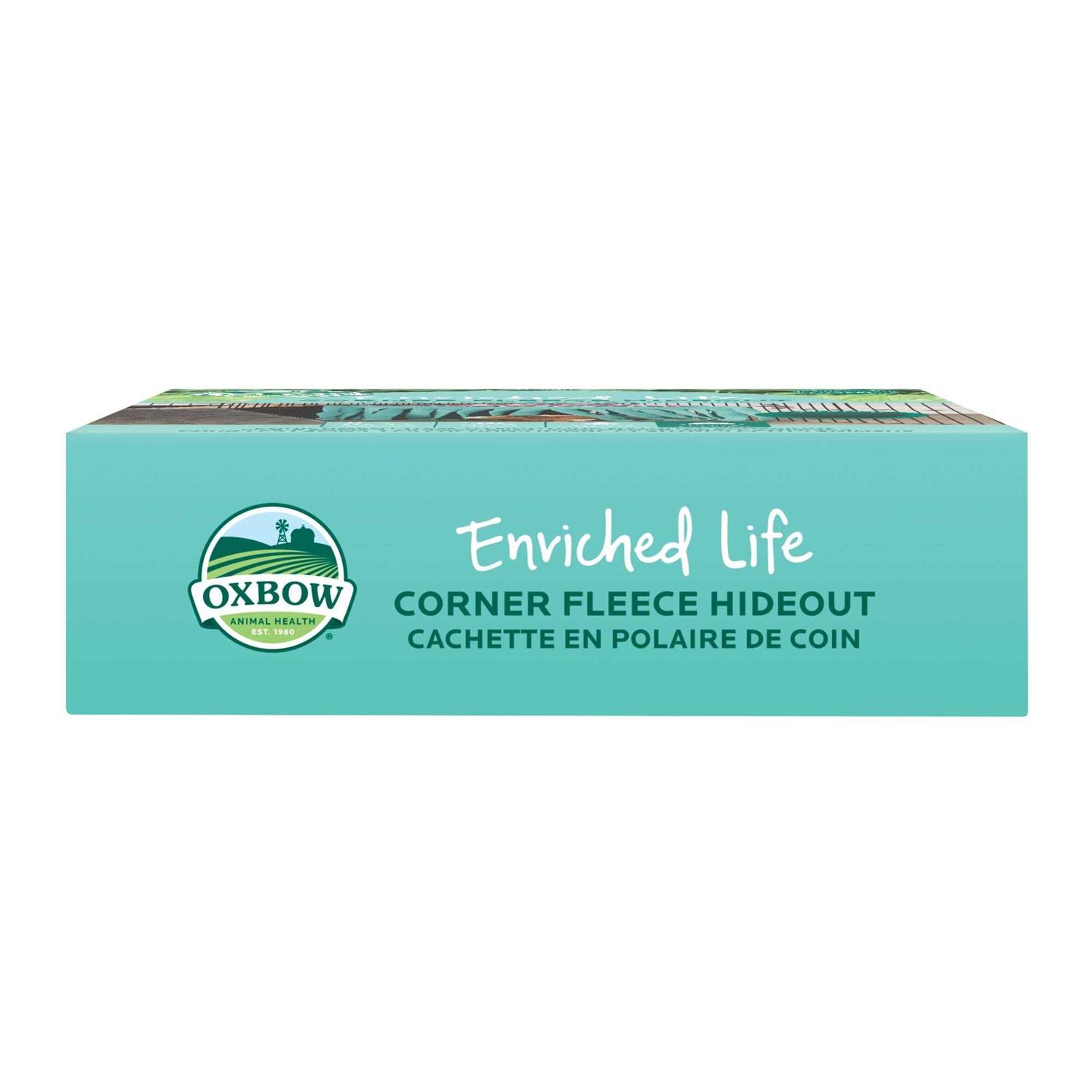 Oxbow Enriched Life Corner Fleece Hideout - Healthber