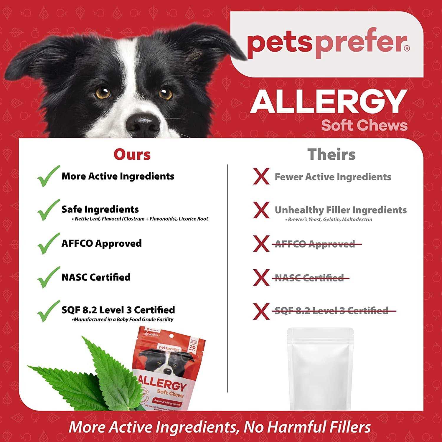 PetsPrefer Allergy Soft Chews for Dogs - Healthber