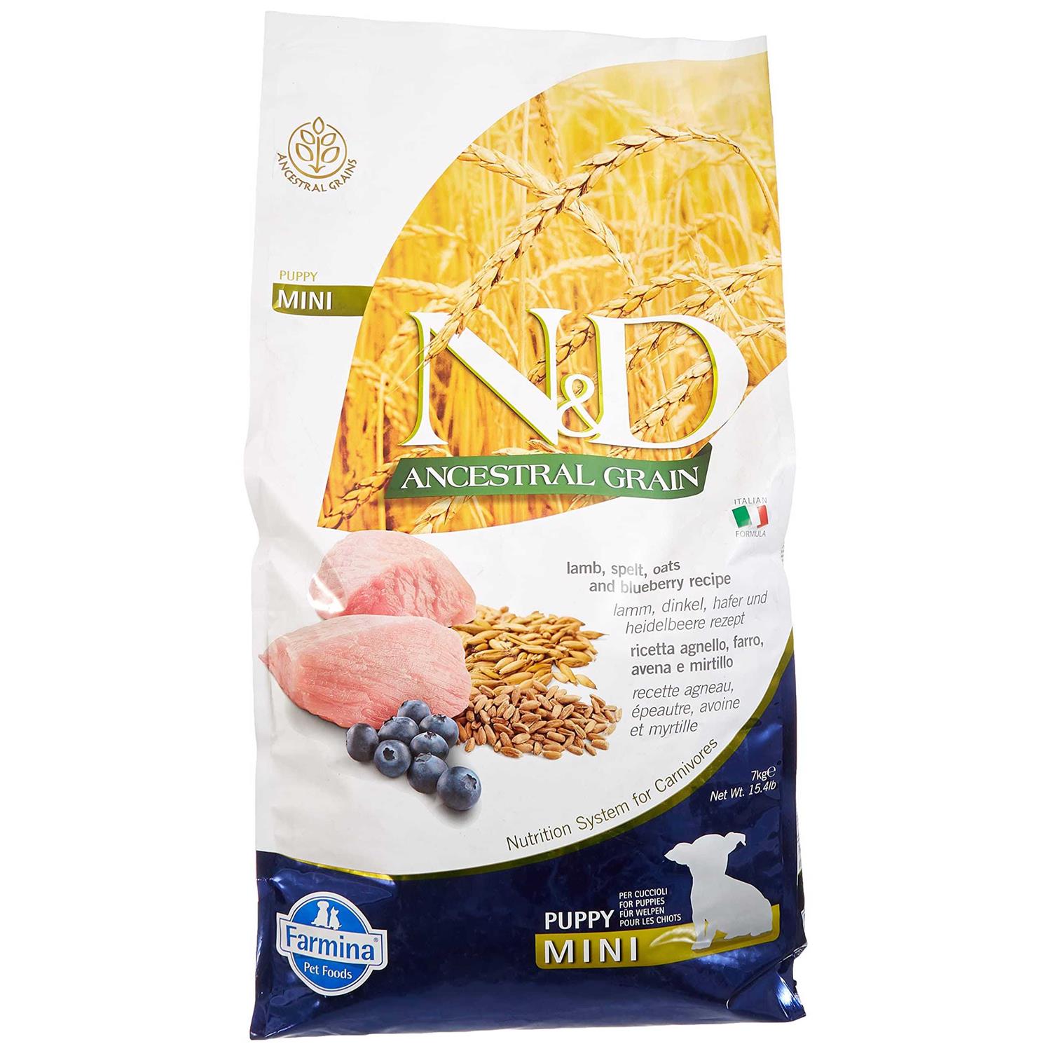 Farmina N&D Ancestral Grain Lamb & Blueberry Dog Dry Food - Healthber