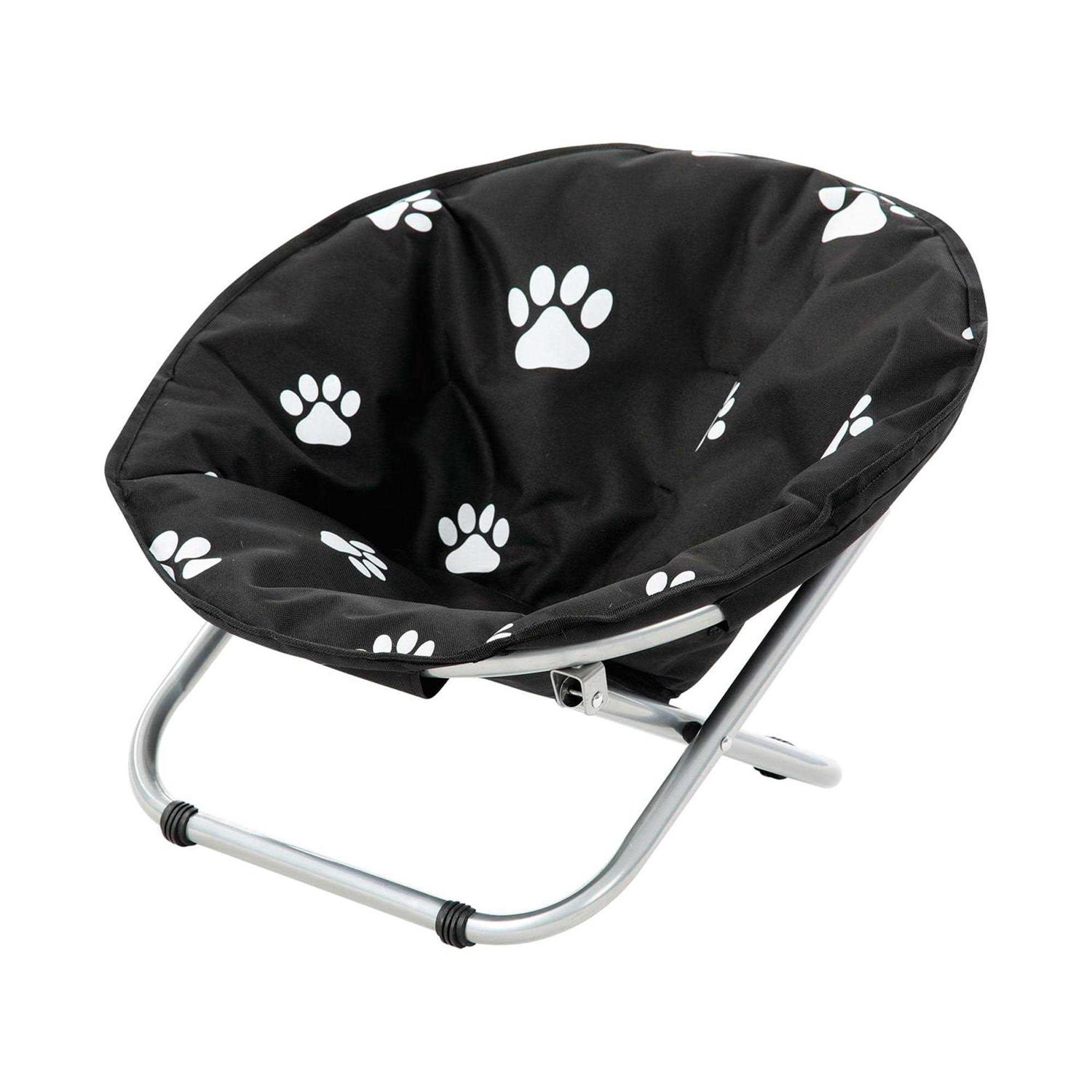 Etna Folding Pet Cot Chair Portable Round Fold Out Elevated Cat Bed - Healthber