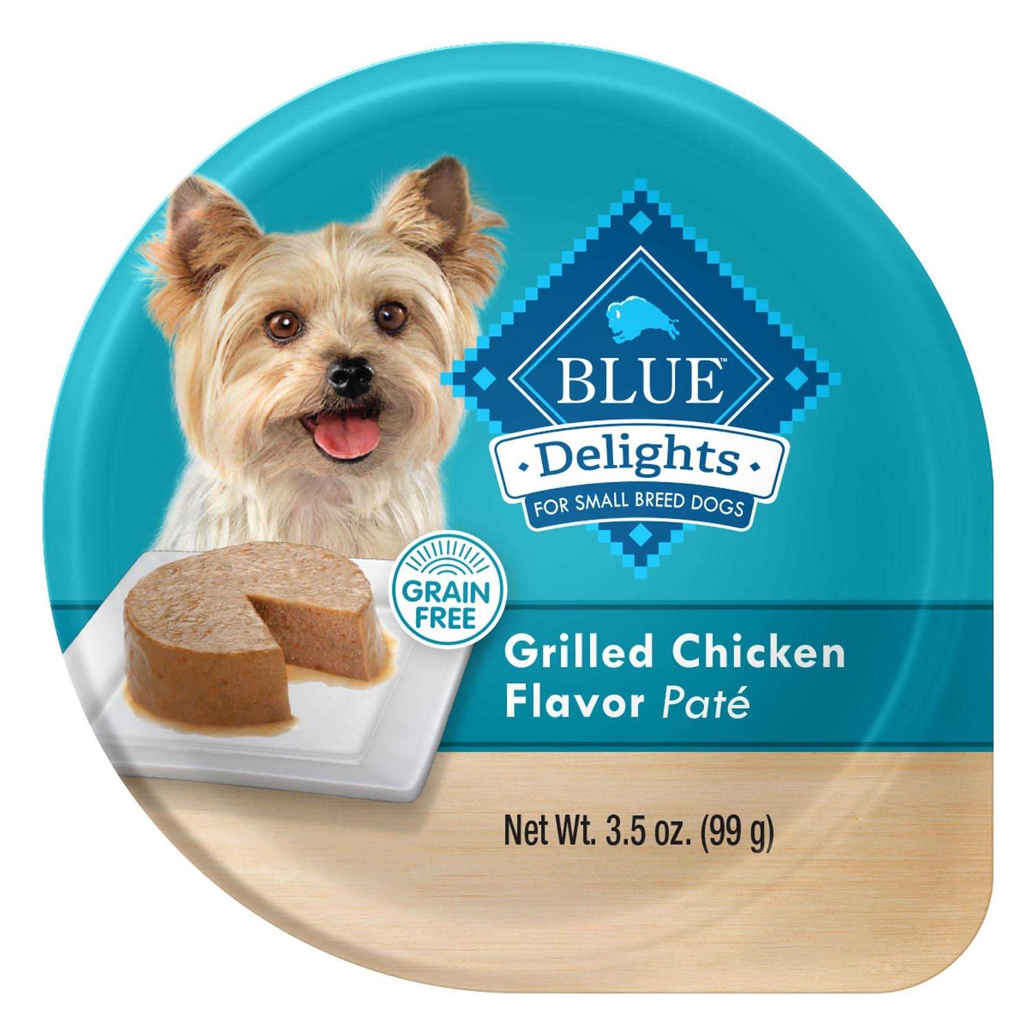 Blue Buffalo Delights Grilled Chicken Flavor Pate Small Breed Dog Food - Healthber