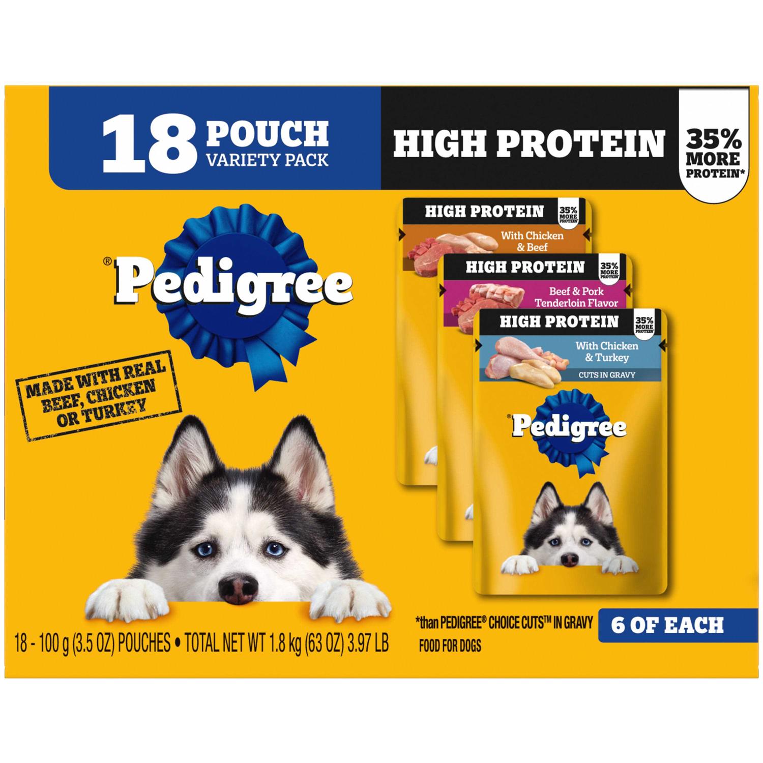 Pedigree High Protein Wet Dog Food - Healthber
