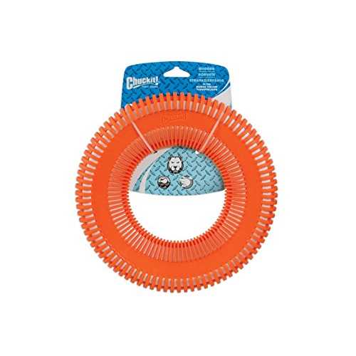 Chuckit! Rugged Flyer Dog Toy, Color Varies, Medium - Healthber