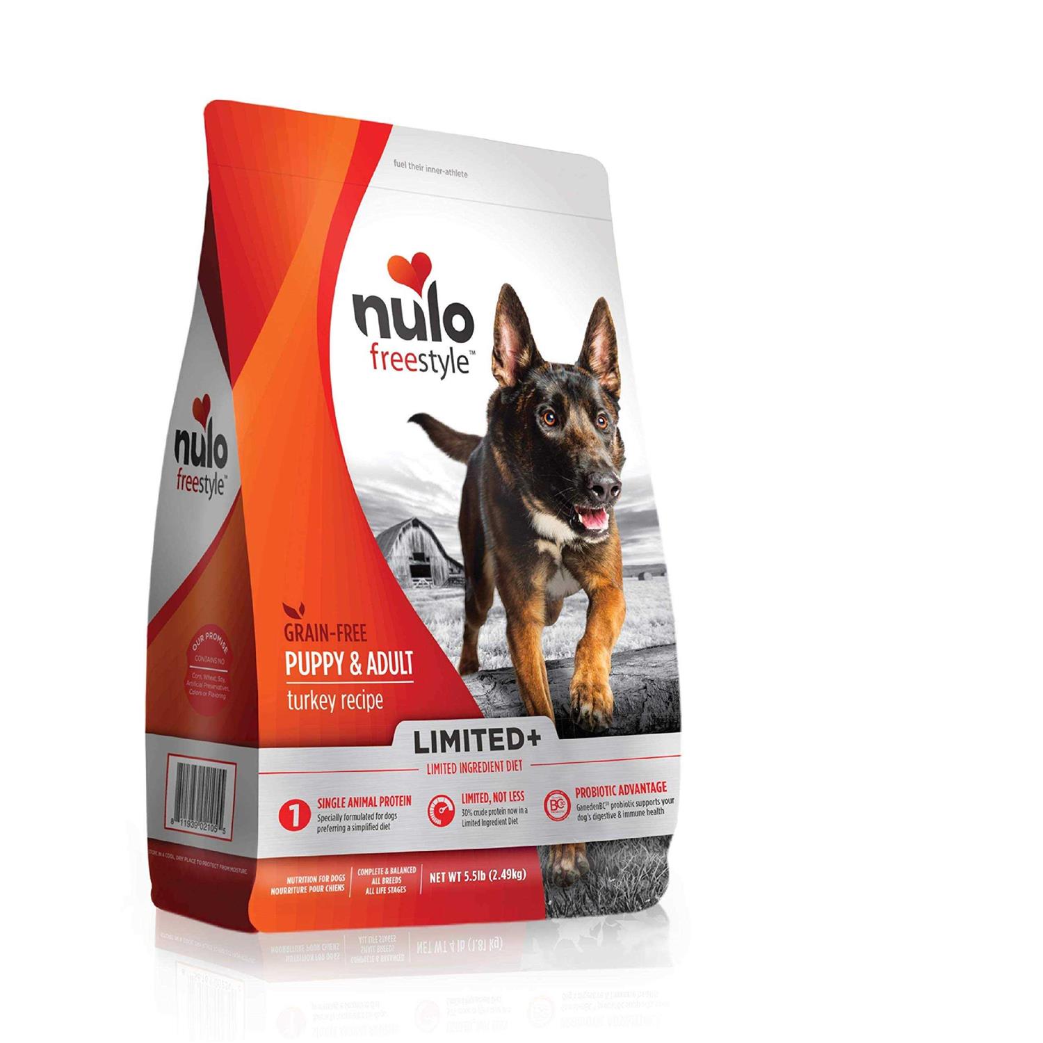 Nulo Freestyle Limited+ Turkey Recipe Grain-Free Puppy & Adult Dry Dog Food - Healthber