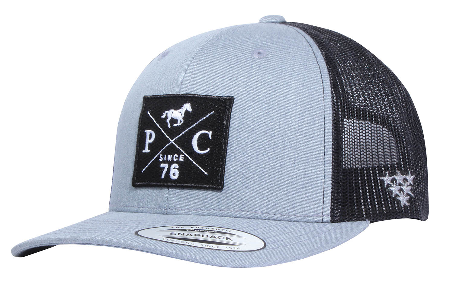 PC 2-Tone Trucker Hat, Heather/Black - Healthber