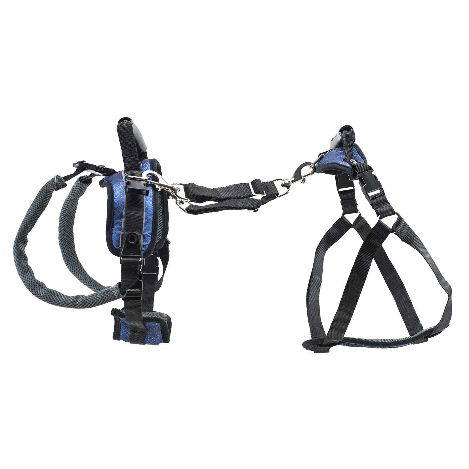 CareLift Front & Back Lifting Aid Mobility Harness, Large, Blue, Solvit - Healthber
