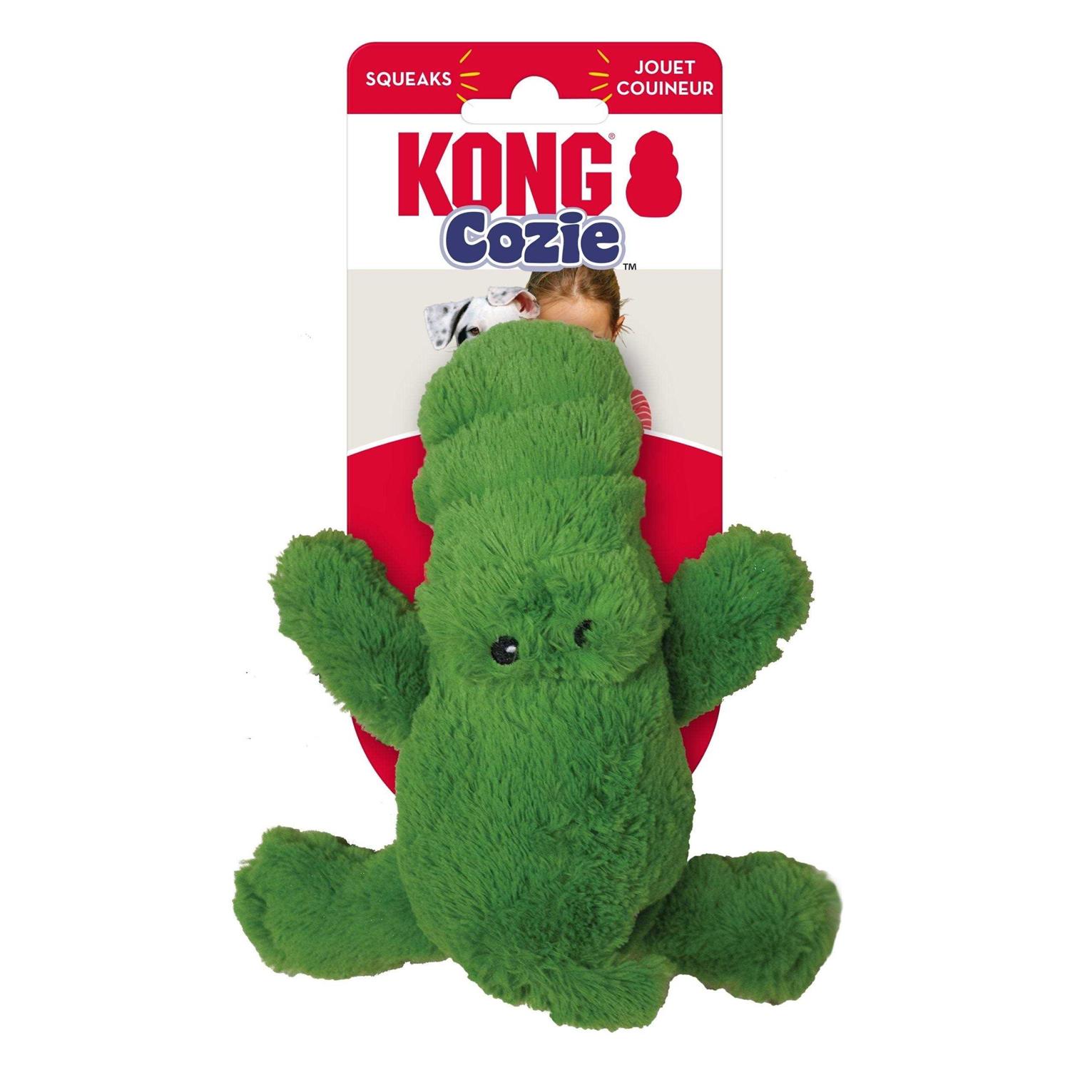 KONG Ali Alligator Cozie Dog Toy - Healthber